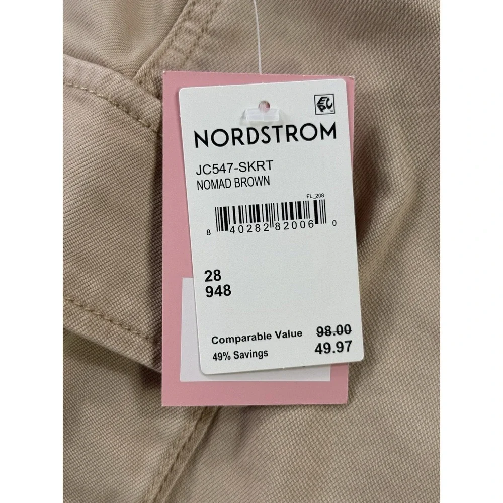 Juicy Couture Cargo Mini Skirt Belted Nomad Brown Khaki NWT Women's 28
